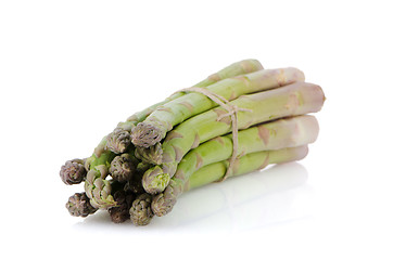 Image showing Fresh green asparagus