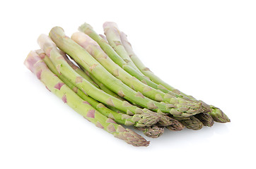 Image showing Fresh green asparagus