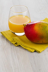 Image showing Fresh mango juice