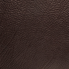 Image showing Brown leather texture closeup