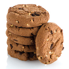 Image showing Chocolate chip cookies