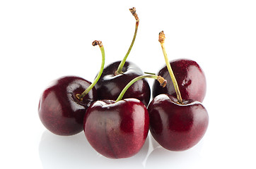 Image showing Red cherries 