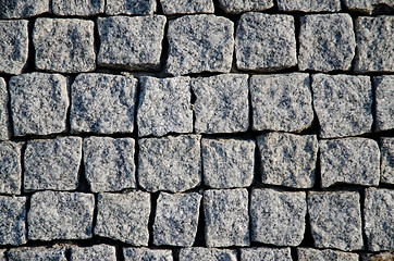 Image showing Grey stone wall