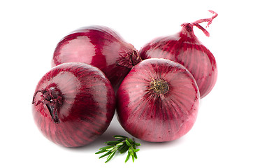 Image showing Red onions