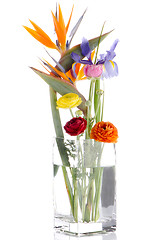 Image showing Bouquet of various flowers