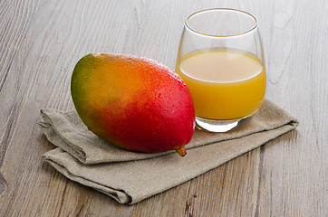 Image showing Fresh mango juice