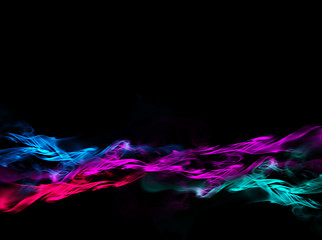 Image showing Smoke on black background