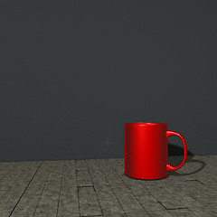 Image showing red mug