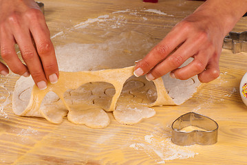 Image showing Preparing cookies