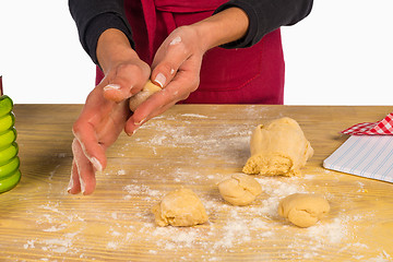 Image showing Preparing biscuits