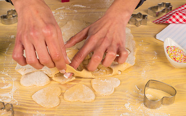 Image showing Pastry cutouts