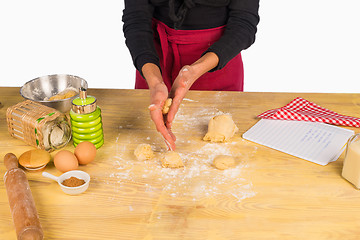 Image showing Kneading