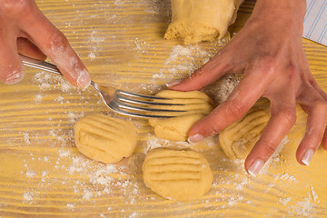 Image showing Preparing polvorones