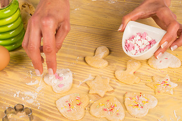 Image showing Homemade cookie decoration