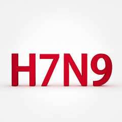 Image showing H7N9 flu or influenza virus