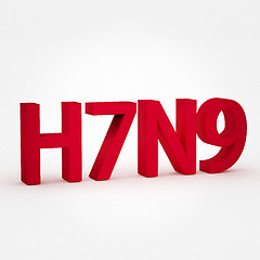 Image showing H7N9 flu or influenza virus