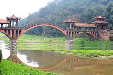 Image showing Chinese ancient bridge