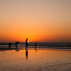 Image showing On the beach in Dubai