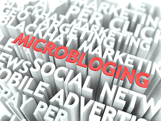 Image showing Microbloging Concept.