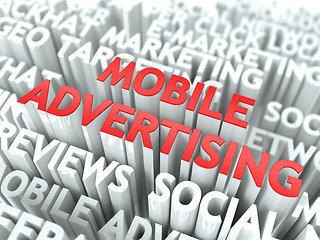 Image showing Mobile Advertising Concept.