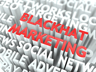 Image showing Blackhat Marketing Concept.