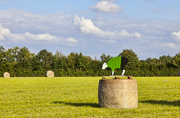 Image showing Hay Bales During Le Tour de France