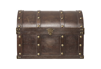 Image showing Old treasure chest isolated