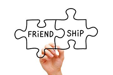 Image showing Friendship Puzzle Concept