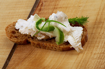 Image showing Cream Cheese Sandwich