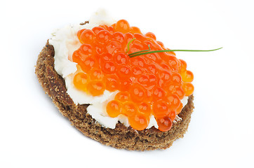 Image showing Red Caviar Snack