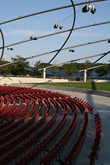 Image showing Empty stadium seats