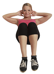 Image showing Woman Doing Sit-up