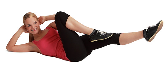 Image showing Woman Doing Sit-ups