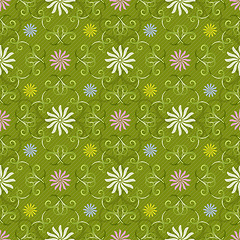 Image showing Seamless floral pattern