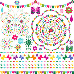 Image showing Set colorful design elements