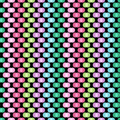 Image showing Seamless pattern with polka dots  