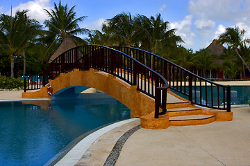 Image showing  mexico  and relax near the caribbean beach 