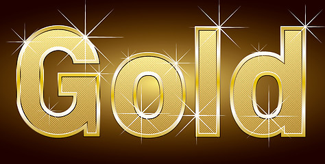 Image showing Golden Word Gold