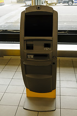 Image showing Kiosk for self service check in at the airport