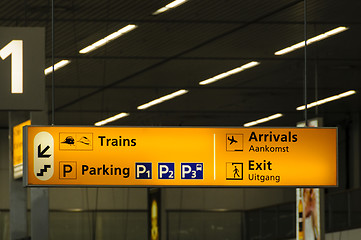 Image showing Information sign in airport