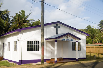 Image showing editorial Revival Tabernacle Church Corn Island Nicaragua Centra