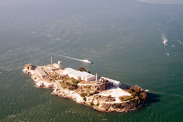 Image showing Aerial view of Alcatraz