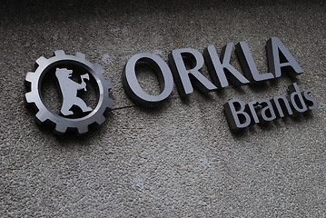 Image showing Orkla Brands sign