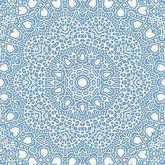 Image showing Abstract blue pattern on white