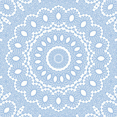 Image showing Abstract blue pattern on white