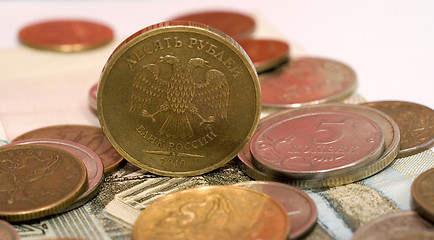 Image showing Some ruble coins