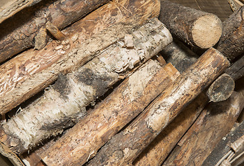 Image showing Birch firewood