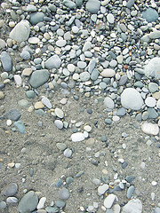 Image showing pebble beach