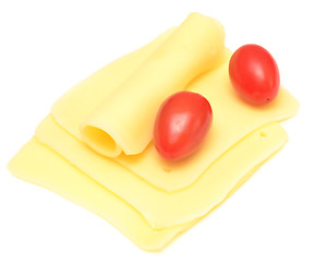 Image showing cheese and tomatoes