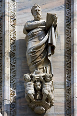 Image showing  men in the front of the duomo